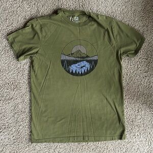 Tentree Men's MD Green Graphic T-Shirt